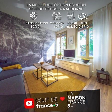 Retromirabeau "Le Raspail" - 65M2 Avec Vue - 2 Chambres - 4 Pers - Cours Mirabeau Halles Gare - Emplacement Top - Cheques Vacances Connect Narbonne Ngoại thất bức ảnh